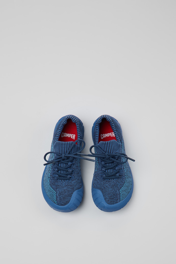 Peu Blue Simplified Knit Uppers Kids' Sneakers.