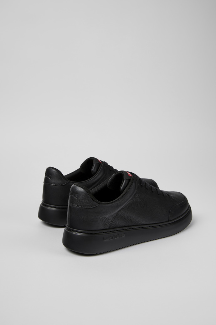 Runner K21 Black Leather Sneakers for Men.