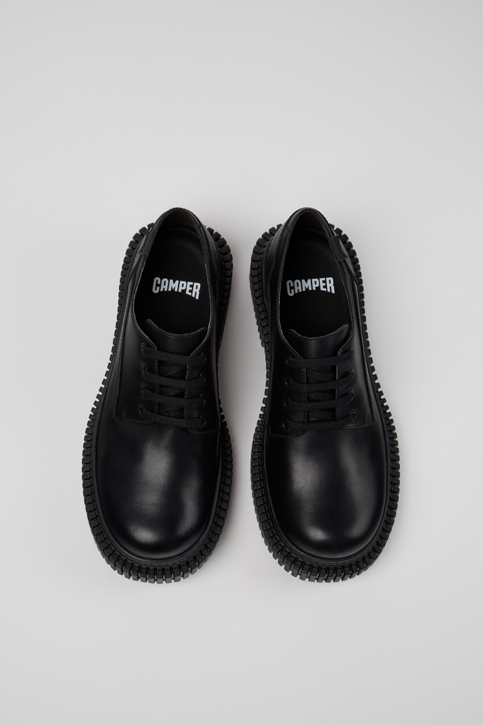 Pix Berlin Black Leather Shoes for Men.