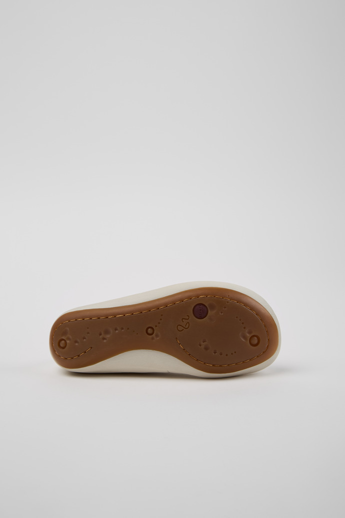 Twins White Leather Ballerina for Kids.