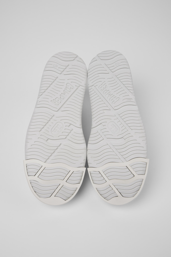 Junction Runner White Leather Sneakers for Men.