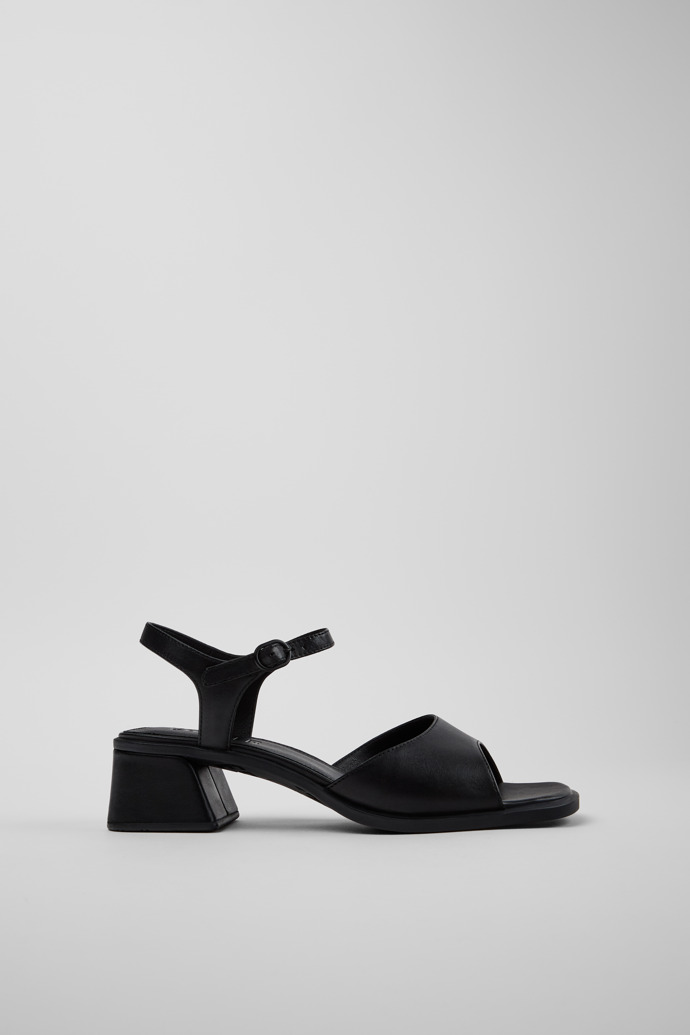 Kora Sandal Black Leather Sandals for Women.