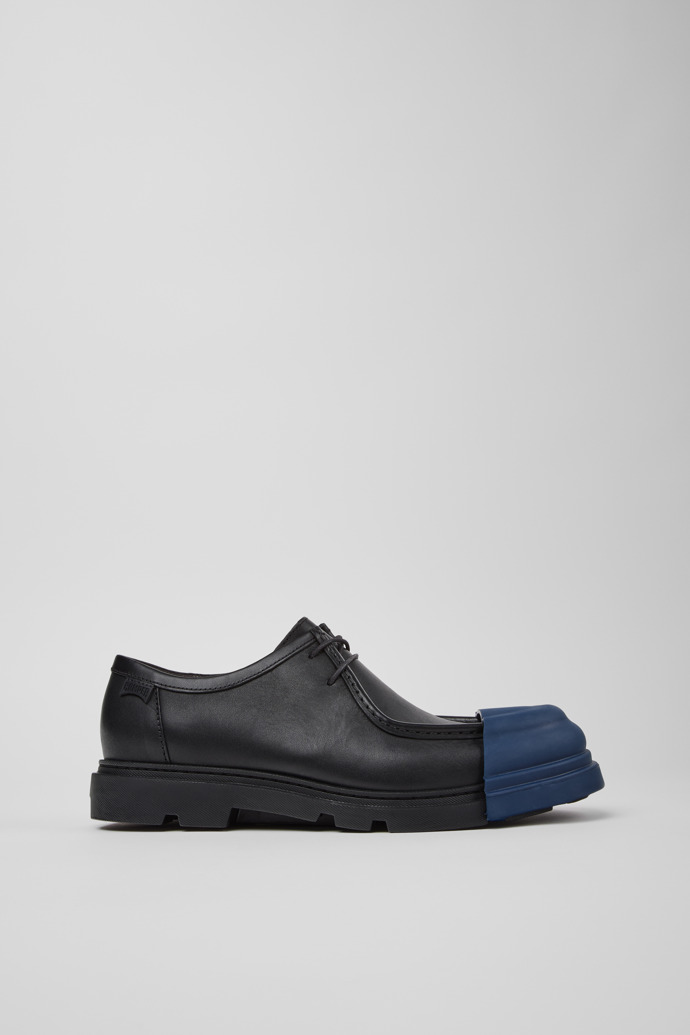 Junction Black Leather Shoes for Men.
