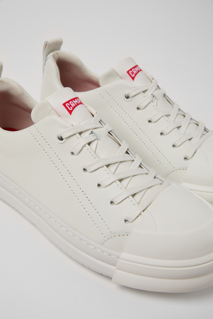 Junction Runner White Leather Sneakers for Women.