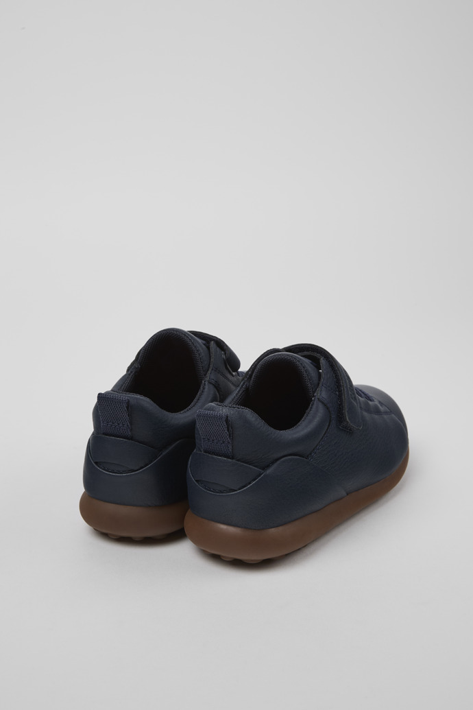 Pelotas Blue Leather and Textile Shoes for Kids.