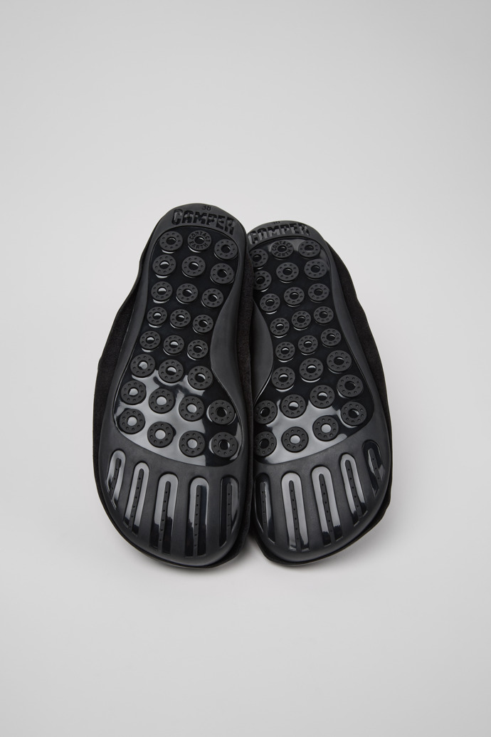 Camper x ISSEY MIYAKE - Peu Form Black Leather Ankle Boots for Women.