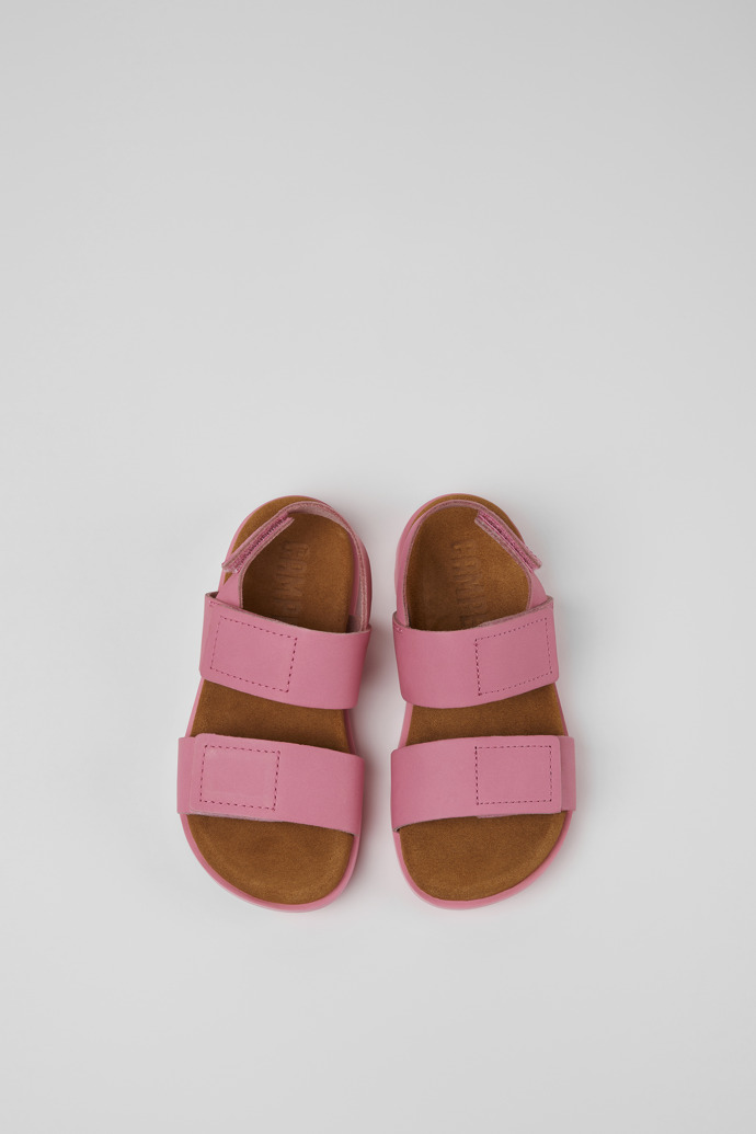 Brutus Sandal Pink leather sandals for kids