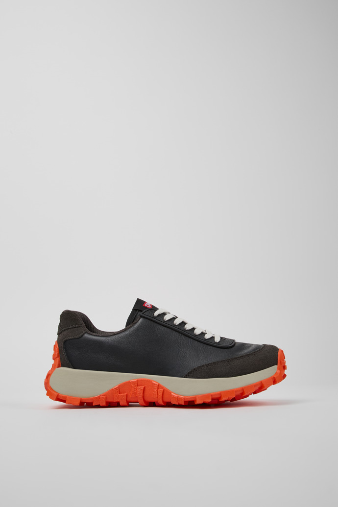 Drift Trail VIBRAM Black leather and nubuck sneakers for women