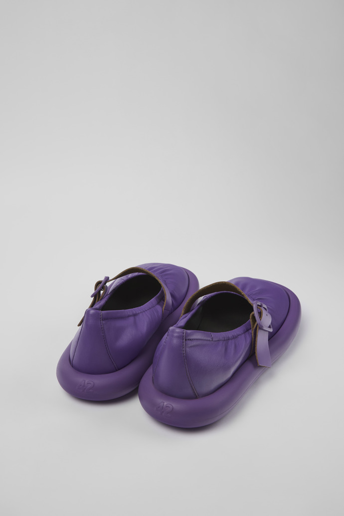 Aqua Purple Full-grain Low Shoe for Men