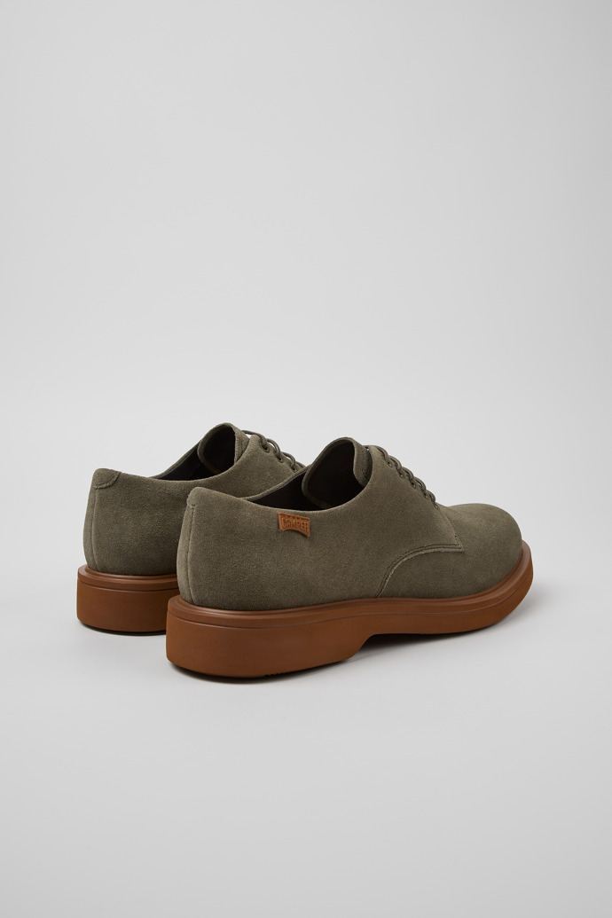 Norman Green Nubuck Shoes for Men.