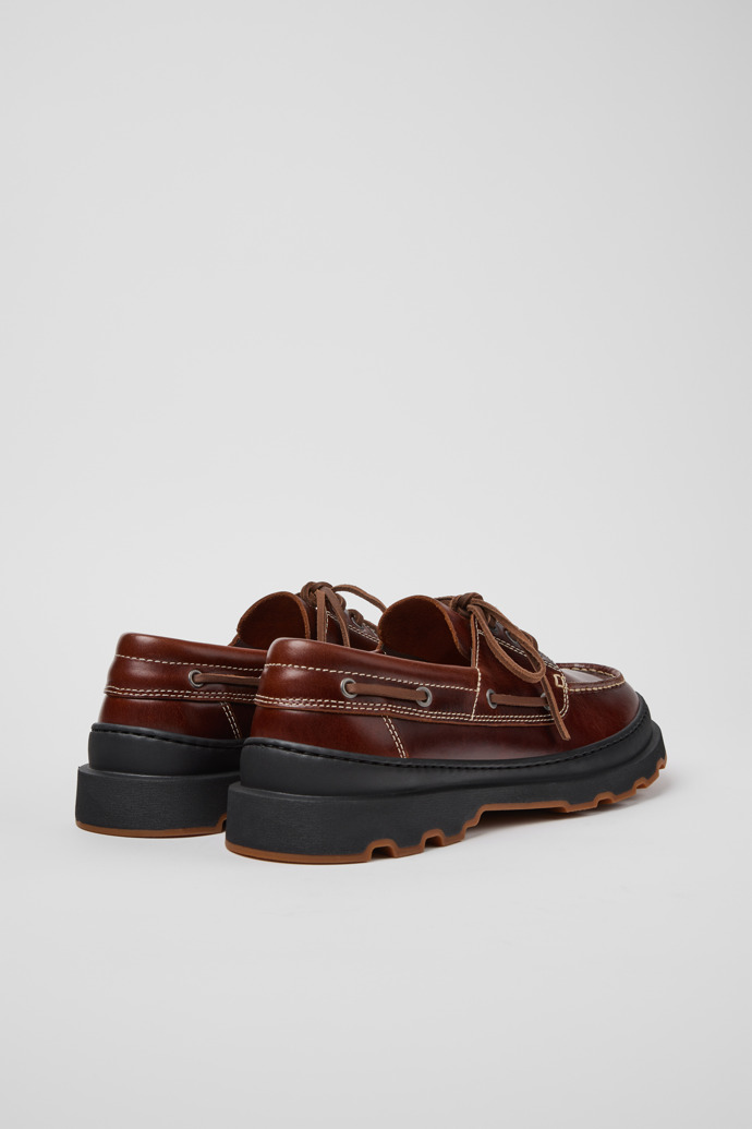 Brutus+ Brown Leather Moccasins for Men.