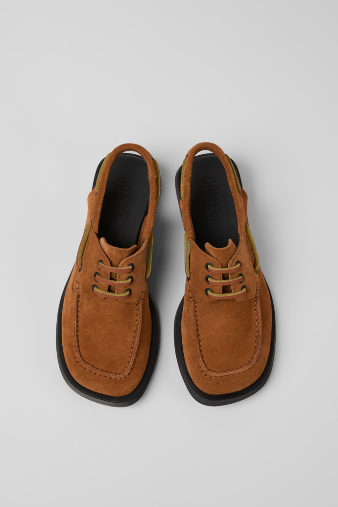 Dana Brown Nubuck Mocasin Shoes for Women.