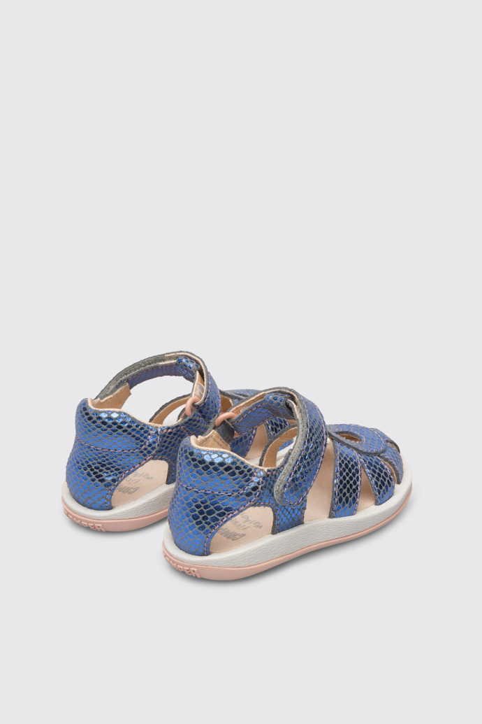 Bicho Metallic blue crab style sandal