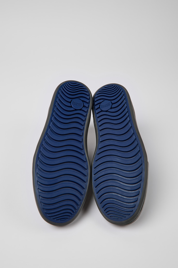 Chasis Dark green leather ankle boots for men