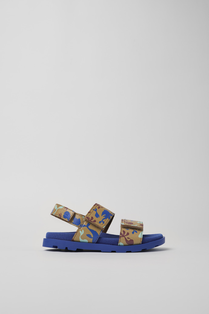 Brutus Sandal Multicolored Leather 2-Strap Sandal