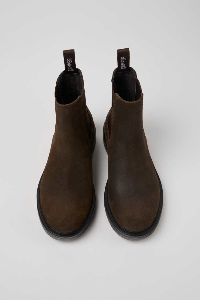 Dean Brown Nubuck Ankle Boots for Men.