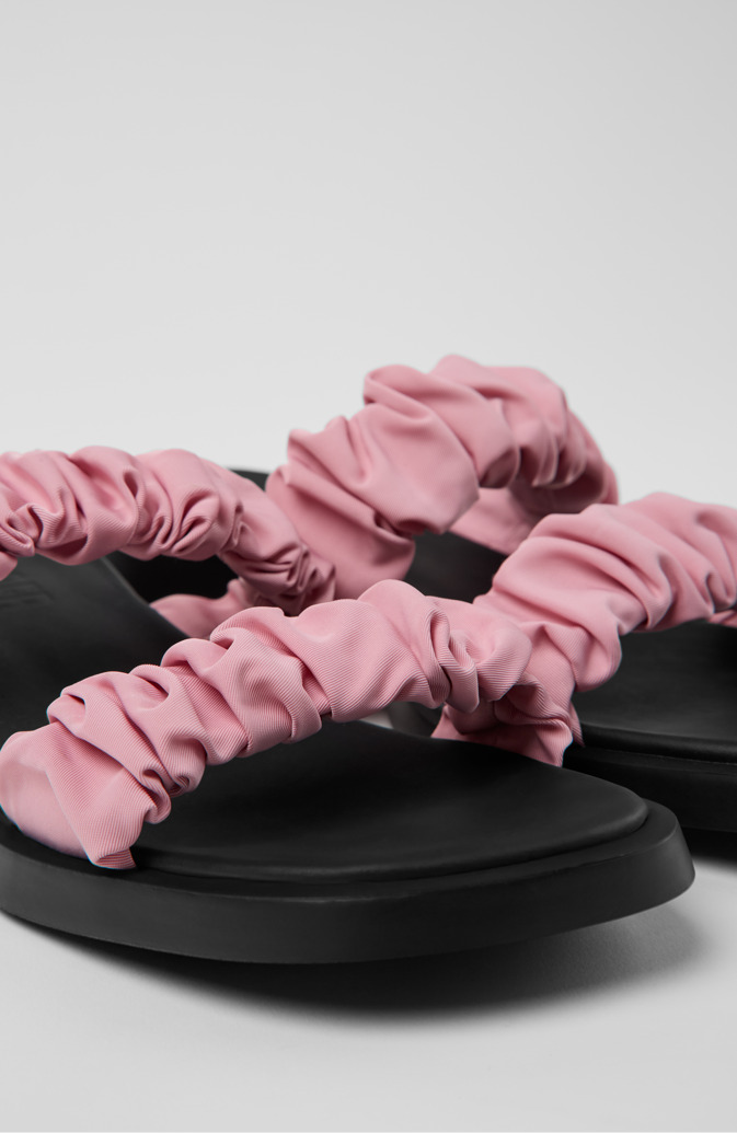 Dana Pink Recycled PET Sandals for Women.