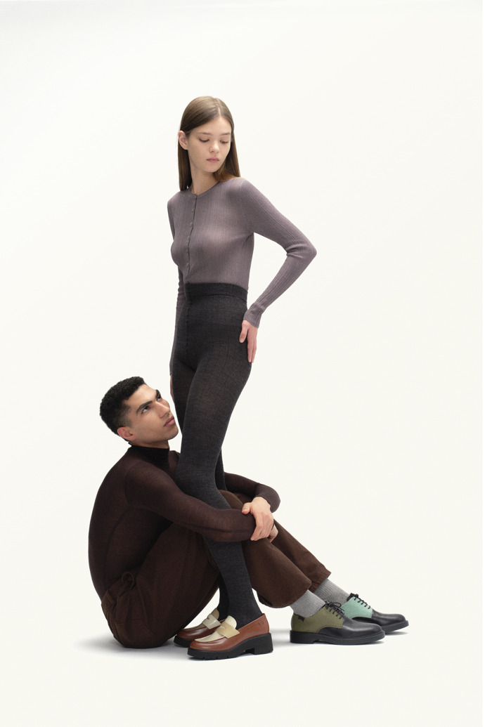 Twins Multicolored Leather Men's Shoes.