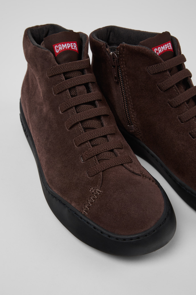 Peu Touring Brown nubuck ankle boots for women