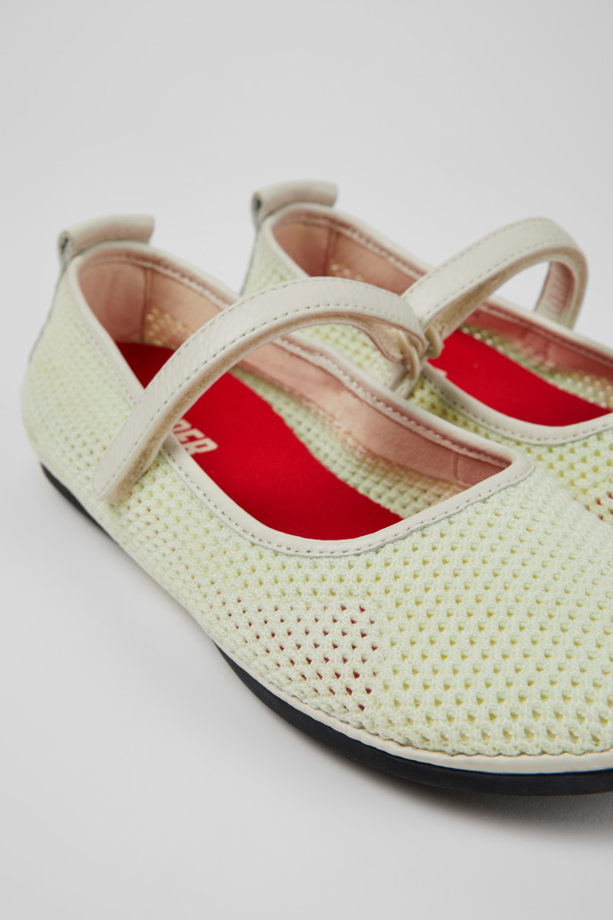 Right Multicolor TENCEL Lyocell Leather Moccasins for Women.