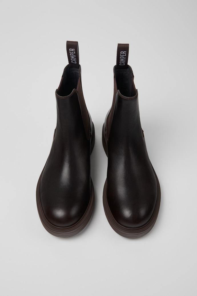 Dean Brown leather ankle boots for men