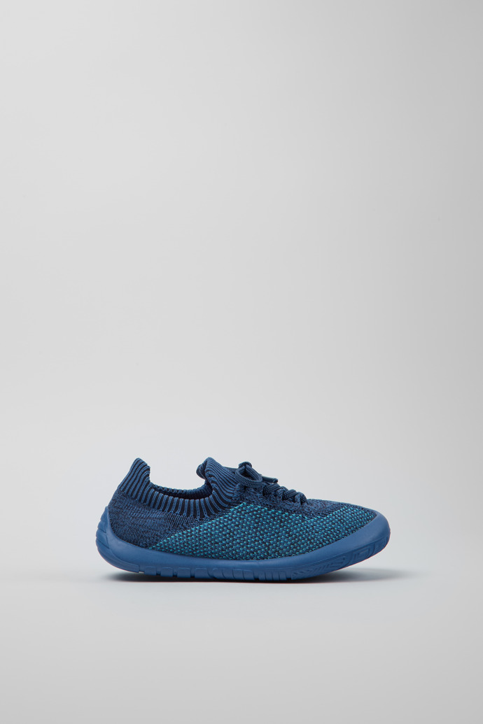 Peu Blue Simplified Knit Uppers Kids' Sneakers.