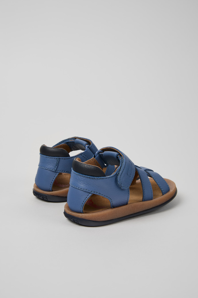 Bicho Blue Leather Kids' Sandal.