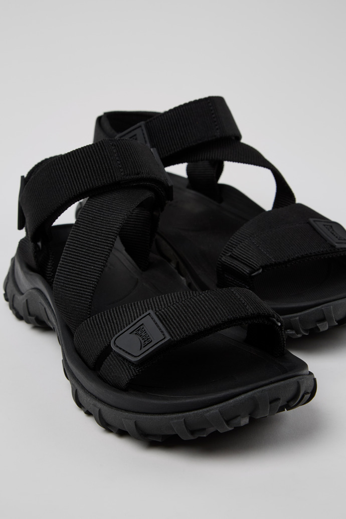 Drift Trail Sandal Black Recycled PET Sandals for Men.