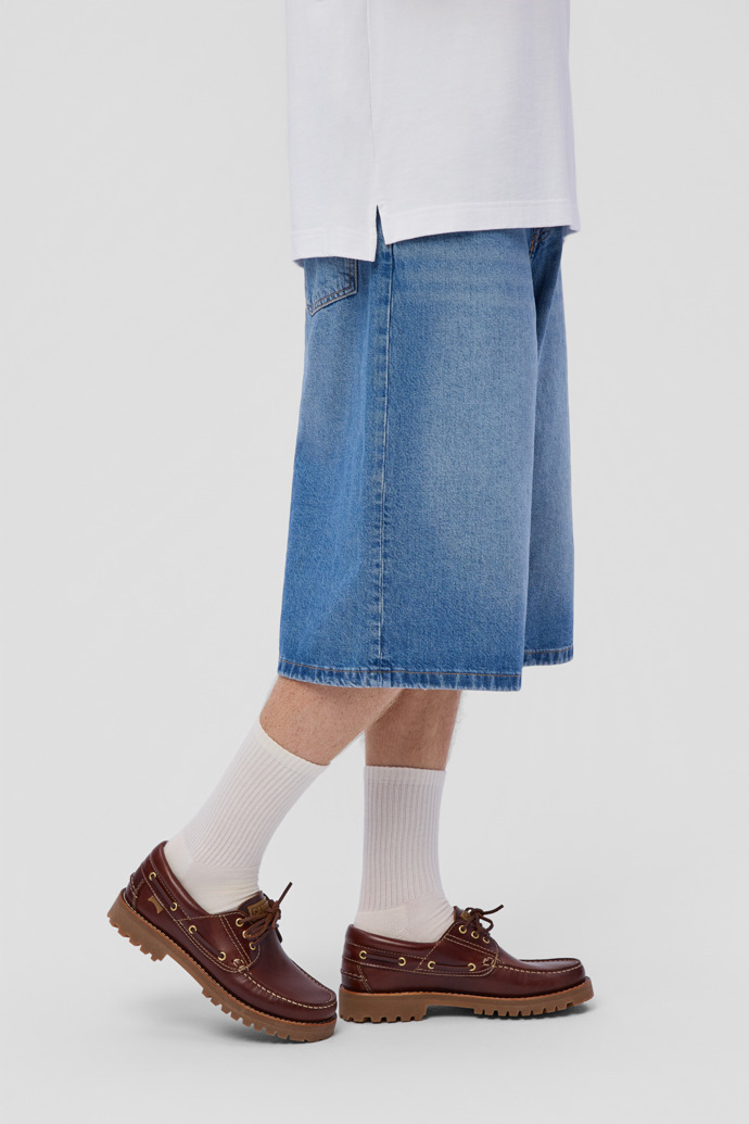 Nautico Brown Leather Moccasins for Men.