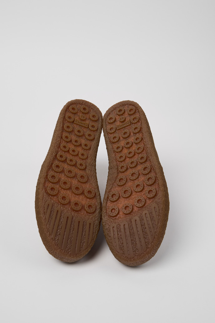 Peu Terreno Brown Nubuck Ankle Boots for Men.