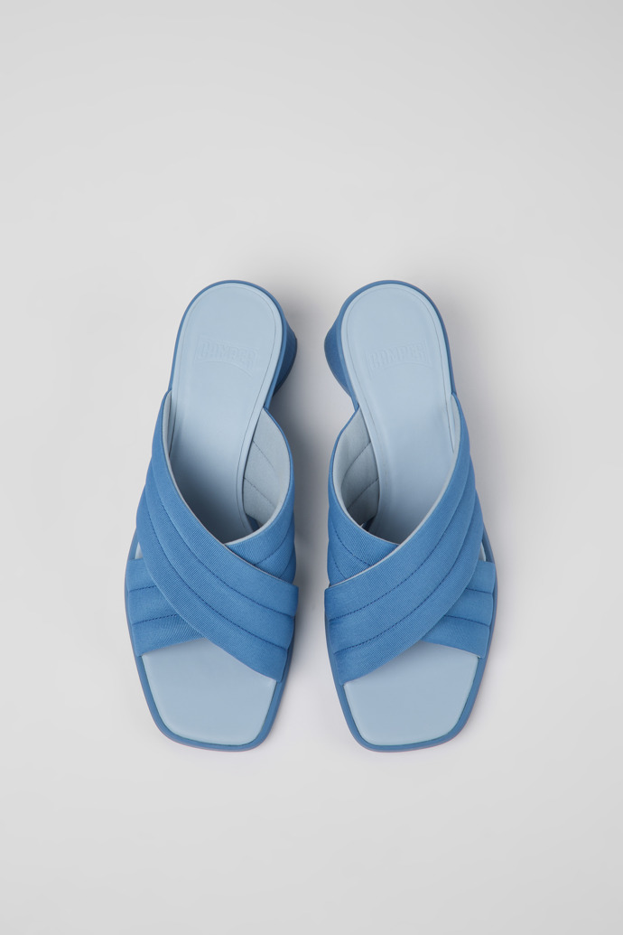 Kiara Blue textile sandals for women