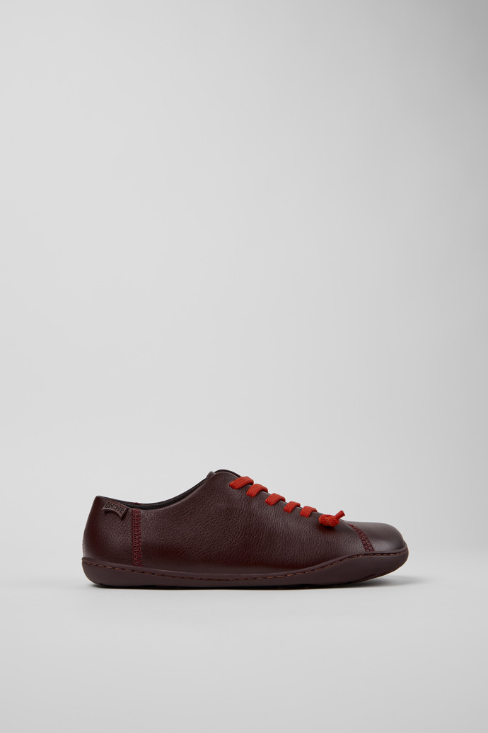 Peu Burgundy Leather Shoes for Women.