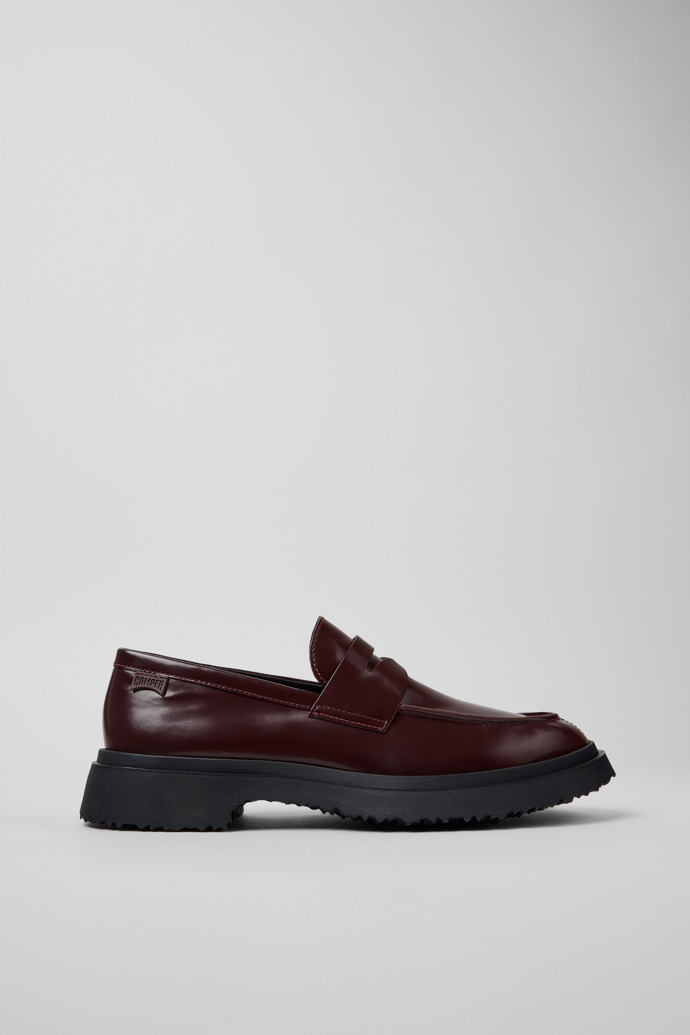Walden Burgundy Leather Moccasins for Men.