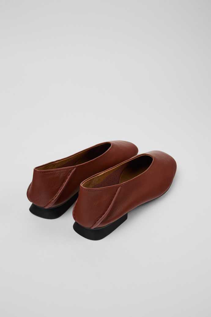 Casi Myra Red leather ballerinas for women
