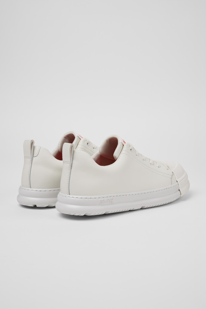 Junction Runner White Leather Sneakers for Men.