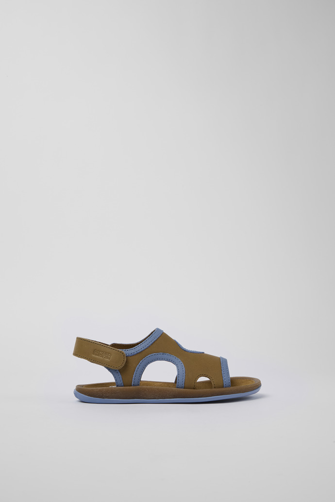 Bicho Brown Leather 2-Strap Sandal