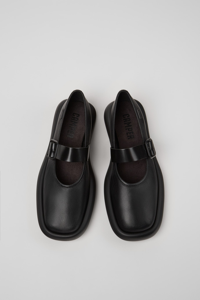 Onda Black Leather Women's Shoes.