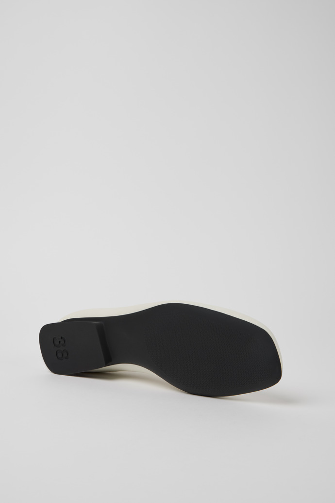 Casi Myra White Leather Women's Shoes.