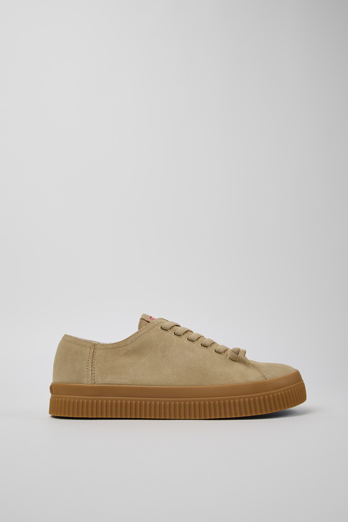 Peu Roda Beige Nubuck Sneakers for Men.