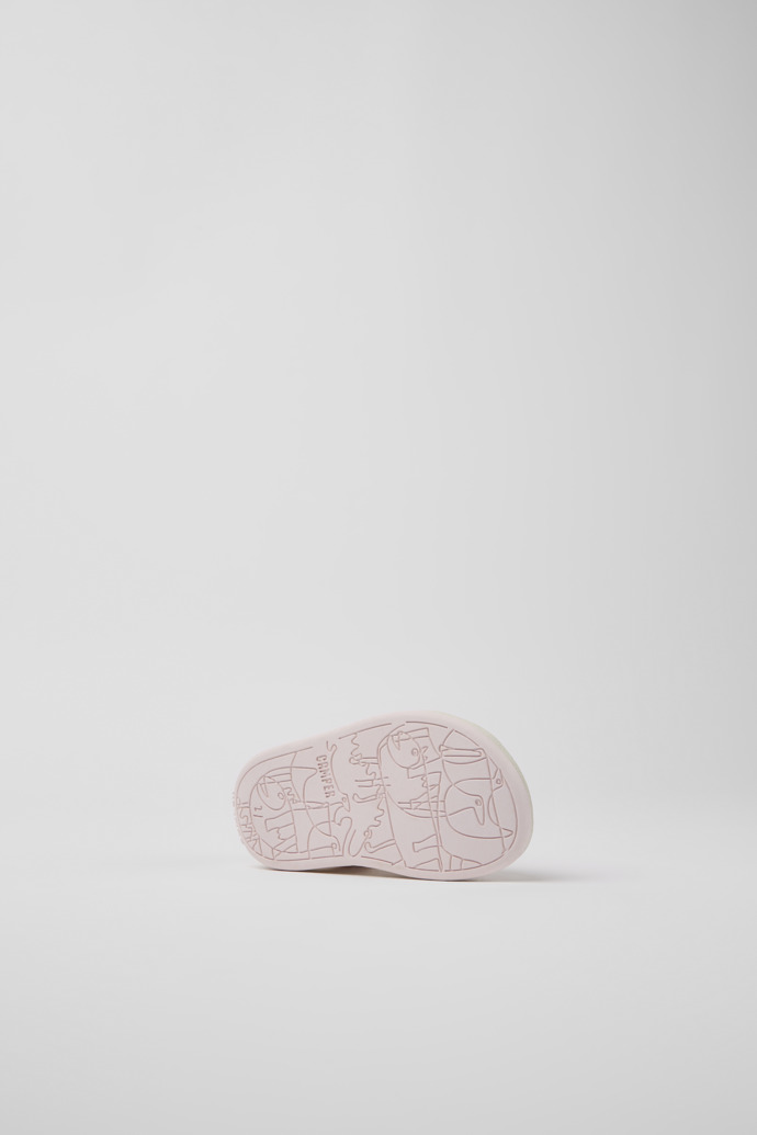 Bicho Pink nubuck sandals with glitter effect