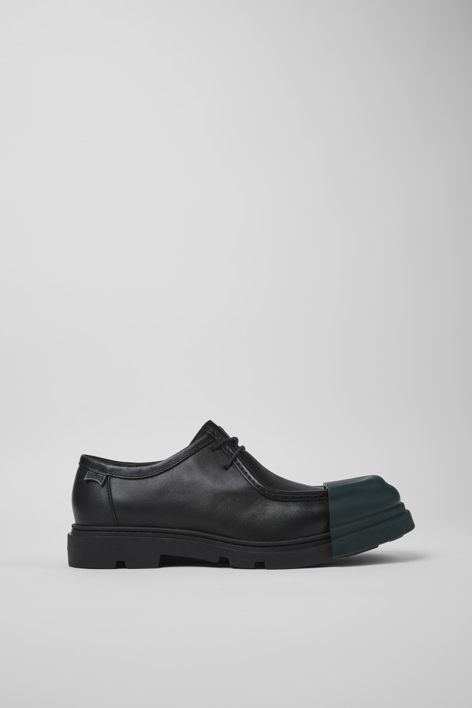 Junction Black leather shoes for men