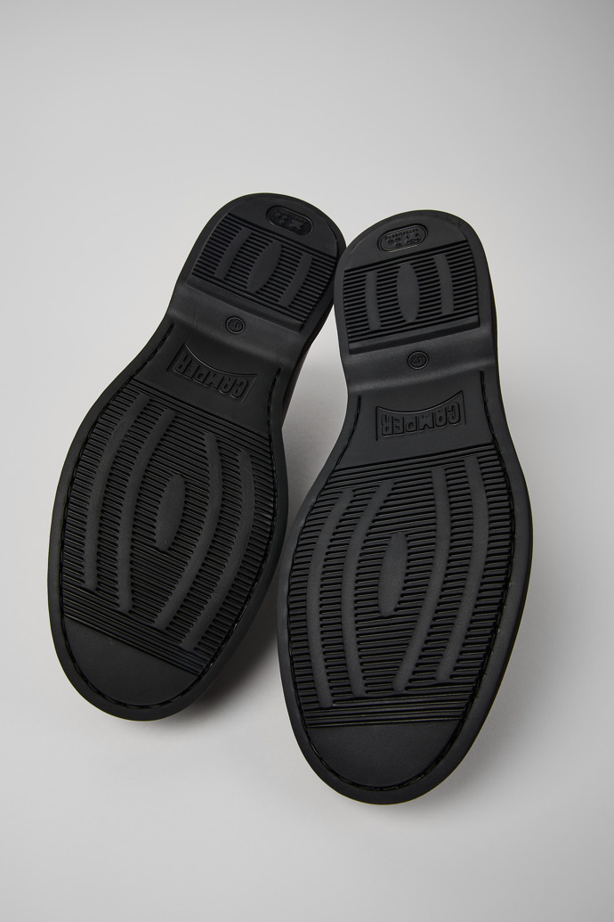 Norman Black Leather Ankle Boots for Men.