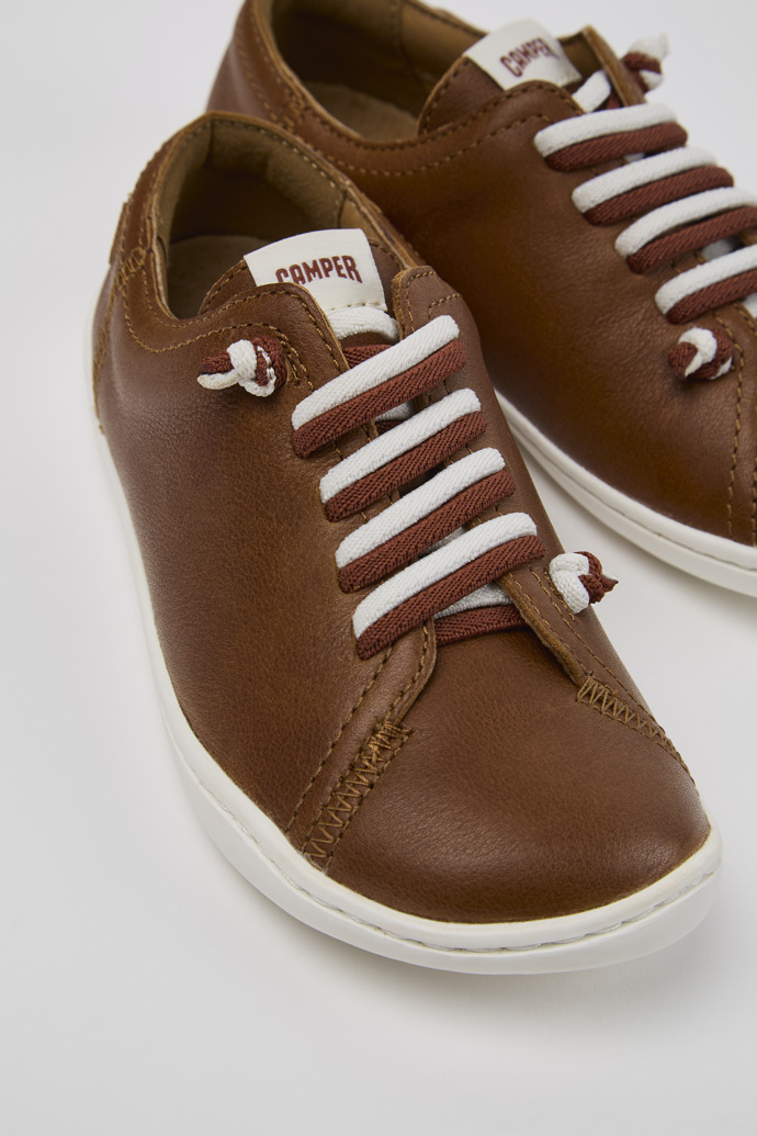 Peu Brown Leather Kids' Shoes.