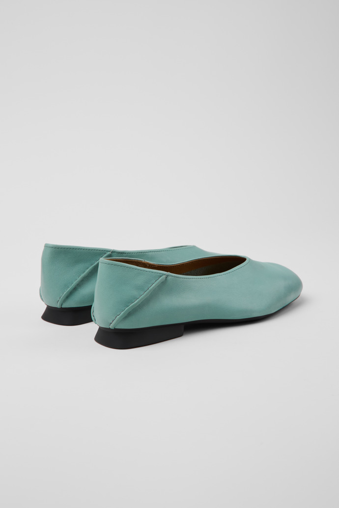 Casi Myra Green Leather Moccasin/Ballerina for Women.