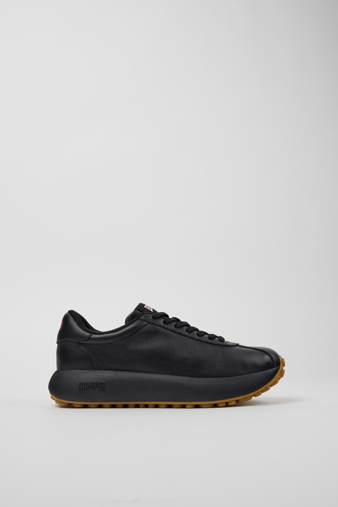 Pelotas Athens Black Leather Sneaker for Women.