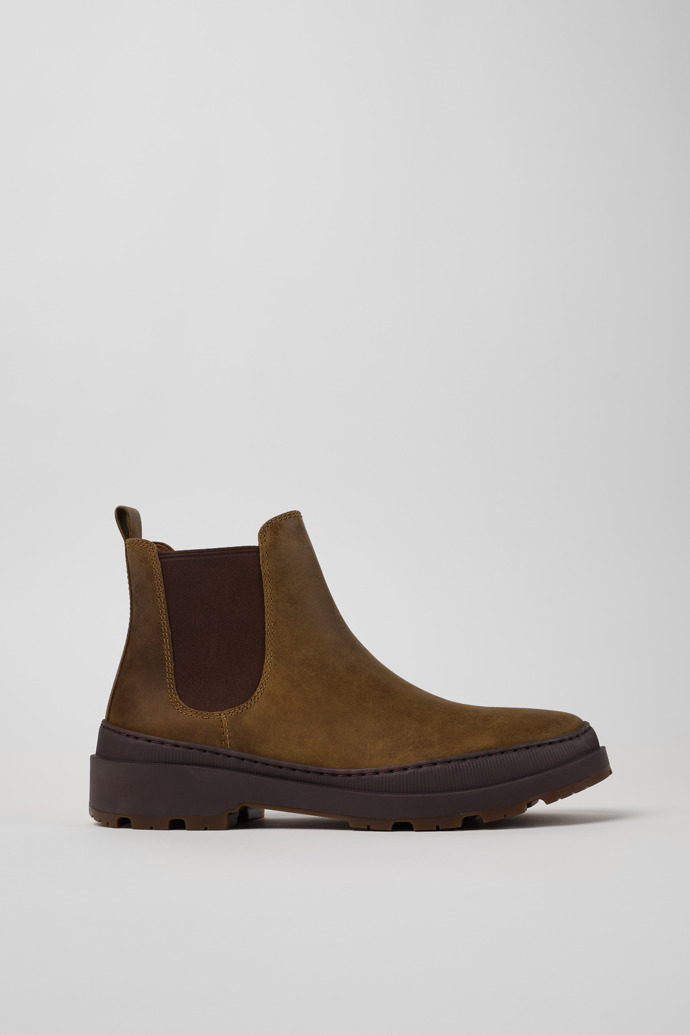 Brutus Trek MICHELIN Brown nubuck ankle boots for men