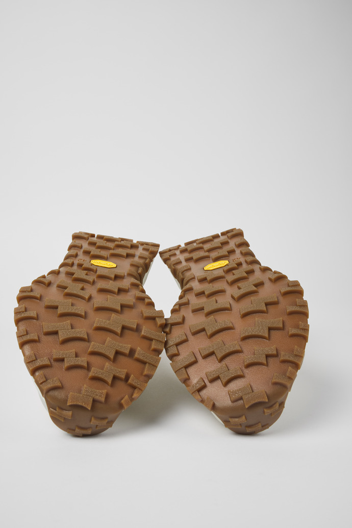 Drift Trail White Leather Sneakers for Men.