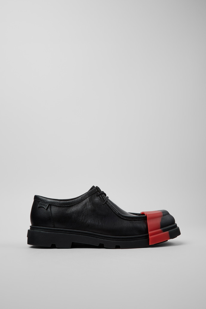 Junction Black Leather Shoes for Men.