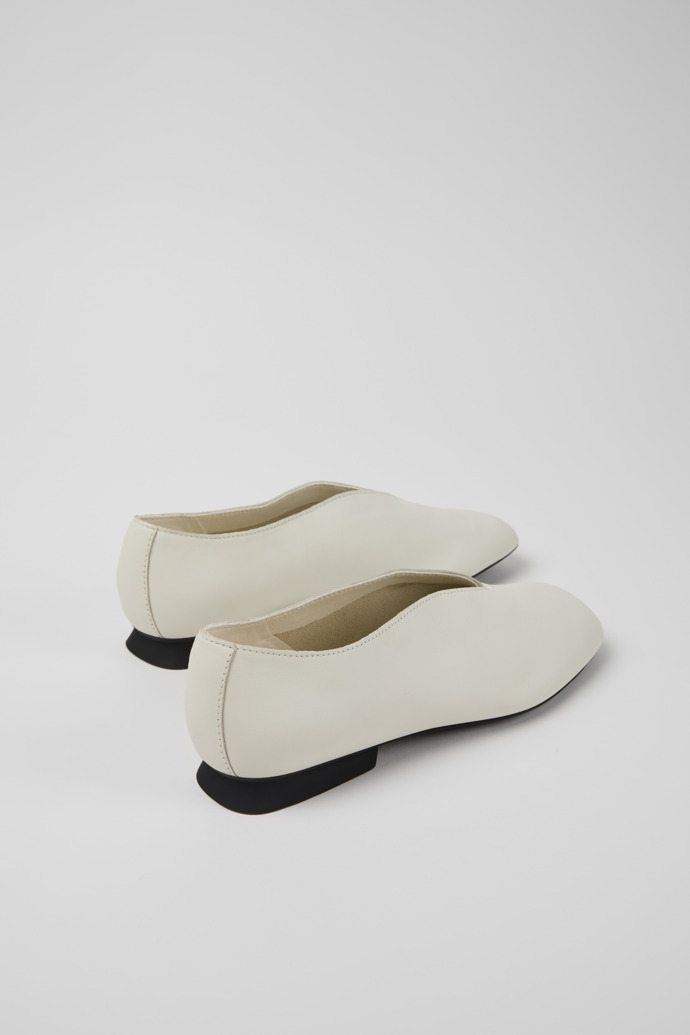 Casi Myra White Leather Women's Shoes.