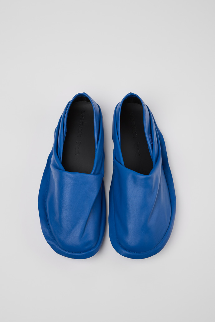 Camper x ISSEY MIYAKE - Peu Form Blue Leather Men's Shoes.